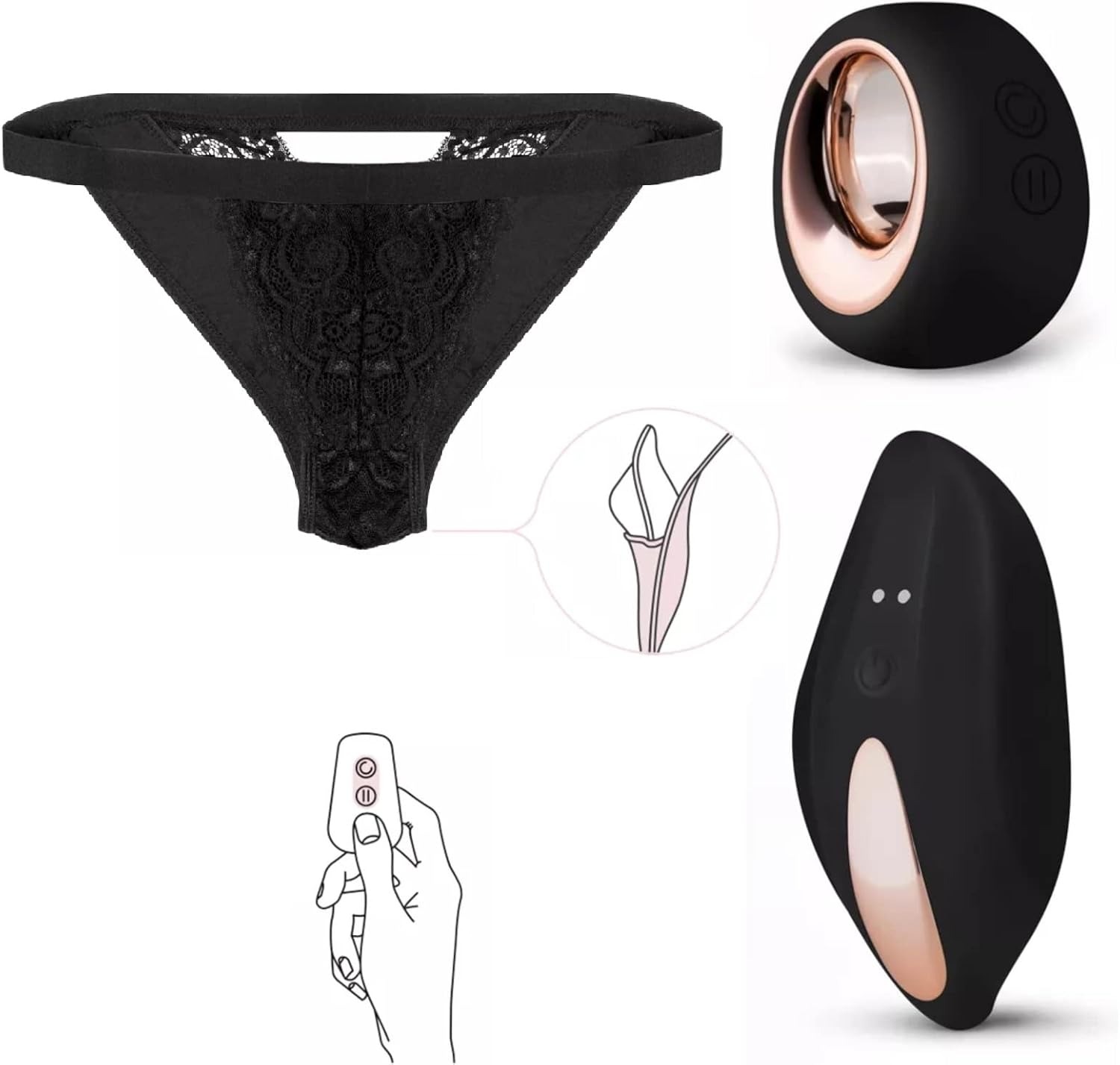 Vibromasseur Couples (wearable, mains libres)
